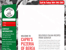 Tablet Screenshot of caprisofberea.com